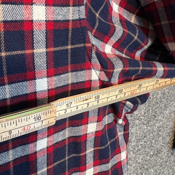 Uniqlo Shirt Mens XL Blue Flannel Plaid Long Sleeve Button Up Soft Casual - Picture 6 of 9